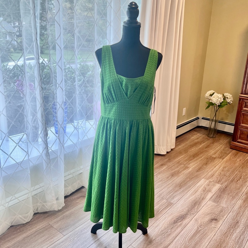 Calvin Klein Green Lace Spaghetti Strap Sun Dress (NWT) $150